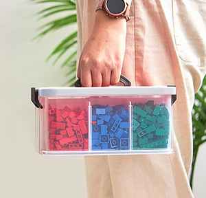 Diviseur de tiroir réglable, boîte de rangement, organisateur en plastique, bloc de séparation modulaire, organisateur de tiroir de bureau - Product Image 1
