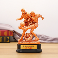 2025 Vente chaude Résine Plaqué Or Trophée MVP Meilleur Joueur Shooter Striker Forward Awards Cadeau Fans Produits