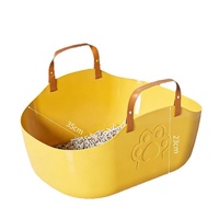 Nouvelle Litière Portable pour Chat Extra Large Anti-éclaboussures Pliable pour Voyage et Voiture Sac de Rangement pour Toilettes de Chat Petit Plateau Ouvert pour Chatons
