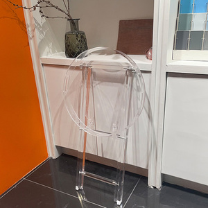 Modern Stylish Nordic Living Room Furniture Luxury Acrylic Small Folding <strong>Table</strong> <strong>Round</strong> <strong>Tray</strong> Drink <strong>Table</strong> for Living Room Bedroom - Product Image 4