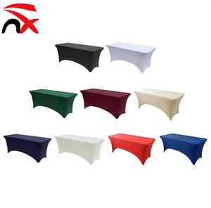 Manteles Elásticos de Poliéster y Spandex <span class=keywords><strong>con</strong></span> Logotipo Personalizado al por Mayor, Cubiertas para Mesa, Manteles para Fiestas, Banquetes y Bodas - Product Image 1