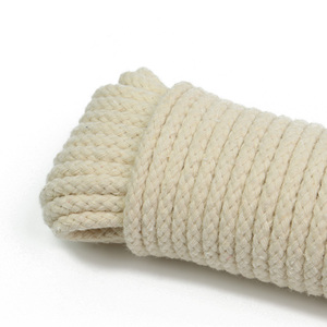 <span class=keywords><strong>Cordon</strong></span> en coton recyclé en gros, corde tressée en coton, corde en coton tissée pour le bricolage, les loisirs et l'emballage - Product Image 3