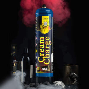 مخزون مستودع أوروبي، شحن مباشر، أسطوانة غاز فولاذية 666 جرام، كريم بابل بومب غاز إيغ 666 جرام، مولد رغوة القهوة الباردة N2 - Product Image 2