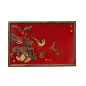 Elegante Cubierta para Caja de Medidor Hidráulica con Panel de Latón con Diseño de Gorrión Castaño <span class=keywords><strong>y</strong></span> Arte Mural, Marco de Madera Maciza Premium con Ensamble de Espiga <span class=keywords><strong>y</strong></span> Mortaja - Product Image 1