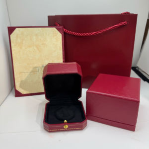 Kotak kemasan perhiasan merah penghitung <span class=keywords><strong>CA</strong></span> rumah kartu cincin gelang kalung kotak perhiasan pabrikan kotak hadiah penyimpanan Premium - Product Image 2