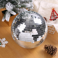 Boules de Noël réfléchissantes en gros, ornements suspendus pour arbre de Noël, pendentifs boules disco miroir pour fête