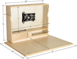 Soporte <span class=keywords><strong>de</strong></span> <span class=keywords><strong>Pared</strong></span> <span class=keywords><strong>de</strong></span> Madera para <span class=keywords><strong>Escritorio</strong></span>, <span class=keywords><strong>Escritorio</strong></span> Flotante <span class=keywords><strong>Plegable</strong></span> con Espacio <span class=keywords><strong>de</strong></span> Almacenamiento, Diseño que Ahorra Espacio para el Hogar y la Oficina - Product Image 3