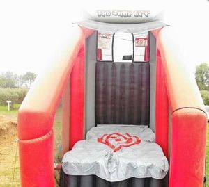 กระโดดแบบโลดโผนเป่าลมสีแดงและสีดำถุงนิรภัยกระโดดหน้าผาพองพร้อมเบาะกระโดดเกมฤดูใบไม้ร่วงที่ทำให้พองได้ฟรี - Product Image 5