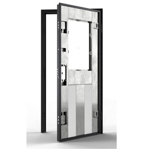 Puerta Antirrobo Blindada <span class=keywords><strong>de</strong></span> Acero Galvanizado <span class=keywords><strong>de</strong></span> 0.8mm <span class=keywords><strong>con</strong></span> Certificación ENV1627 <span class=keywords><strong>de</strong></span> Ares Glass, Rejilla <span class=keywords><strong>de</strong></span> Vidrio <span class=keywords><strong>de</strong></span> <span class=keywords><strong>Seguridad</strong></span> Reforzada para Puerta Principal - Product Image 1