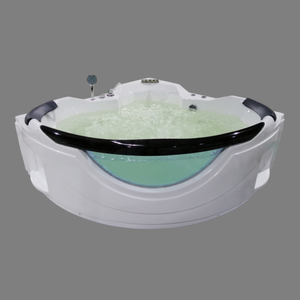 Baignoire d'angle en acrylique de style européen, sur mesure, avec jets de massage, bain à remous, jacuzzi pour salle de bain, à vendre - Product Image 3
