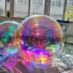 Colorful Pvc Inflatable Reflective Mirror Ball Gold Silver Chrome PVC Inflatable Mirror