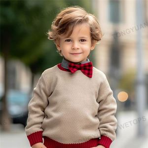 Le fabricant fournit des pulls à col rond personnalisés pour enfants, pour tout-petits, pour garçons et bébés. - Product Image 6