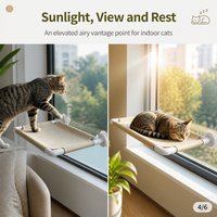 Lit pour chat moderne et luxueux avec cadre en bois pour une utilisation en extérieur, lit pour chat, chaise longue pour chat, lit pour chat en bois, lit pour chat de fenêtre