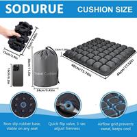 Coussin de siège gonflable ergonomique, portable, réglable, antidérapant, soulagement de la pression pour le bureau, la voiture, le fauteuil roulant, les longues périodes assises