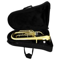 SLADE Tuba pemula, klakson baris berdiri Bass atas dengan penyetelan Bb dan tiga tombol instrumen musik