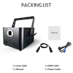 ไฟเคลื่อนไหวเลเซอร์ RGB 20W พร้อมระบบ DMX บลูทูธควบคุมแบบมืออาชีพอุปกรณ์ให้แสงสว่างสำหรับเวทีคอนเสิร์ตบาร์3in1 - Product Image 4