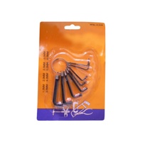Kartu Blister Kulit 8 Buah Set Kunci Allen Torx Kunci Pas