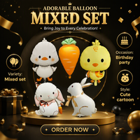 Ballon en Mylar en forme de canard de dessin animé, gonflable à l'hélium, pour décoration de fête d'anniversaire, événement pour enfants, vente en gros