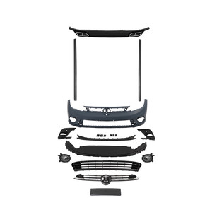 Juego Completo de Difusor de Faldones Laterales y Parachoques Delantero para <span class=keywords><strong>Volkswagen</strong></span> <span class=keywords><strong>Polo</strong></span> 6.5 <span class=keywords><strong>2022</strong></span>+ Estándar/<span class=keywords><strong>GTI</strong></span>/R-Line, Actualización al Estilo VW <span class=keywords><strong>Polo</strong></span> 6.5R-Line - Product Image 5