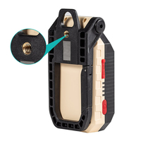 Lampe de travail COB rechargeable par USB, lampe de poche LED portable, lanterne de camping réglable et étanche, conception magnétique avec affichage de la puissance