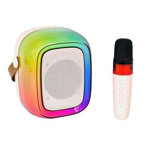 Micrófono de <span class=keywords><strong>Karaoke</strong></span> inalámbrico portátil Big Bass LED Light RGB Portable Home Party Altavoz inalámbrico Bluetooth - Product Image 1