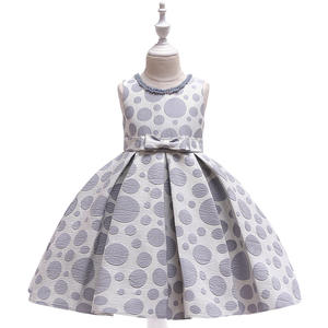 Nuestra Empresa Busca Distribuidor: Vestido de Princesa Coreano con Lazo, Estampado de Flores y Puntos para Niñas - Product Image 1