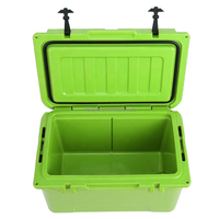 45QT Rotomolded Koelbox, geschikt voor droogijs, extra sterke geïsoleerde ijsbox met aangepast logo voor buitengebruik