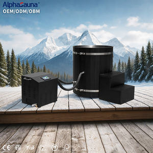 Koud Dompelbad Met Chiller Dual Zone Swim Spa Bubbelbad Sauna Pod Herstellen Ijsbad Optioneel - Product Image 1