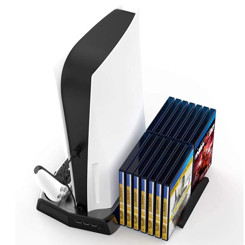 Laudtec-Charging Station Dock, 3 в 1, Compatible с Sony Playstation 5, Digital Edition, ultra HD Console