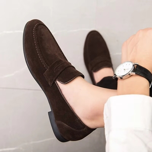 <span class=keywords><strong>Mocasines</strong></span> de Cuero Sintético Sencillos y Modernos al por Mayor de Fábrica, Zapatos Casuales de Negocios de Tallas Grandes para Comercio Transfronterizo - Product Image 4