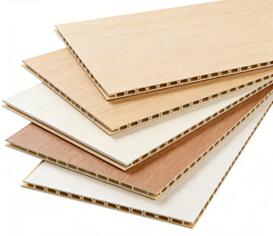 Revêtement mural imperméable en PVC bambou, panneau sans joint avec <span class=keywords><strong>design</strong></span> 3D, panneau mural intégré sans peinture pour la décoration intérieure - Product Image 1