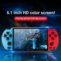 Console de jeu portable X7 Plus Retro Classic Games avec écran HD de 5.1 pouces et mémoire 8G, prise en charge MP4 Ebook