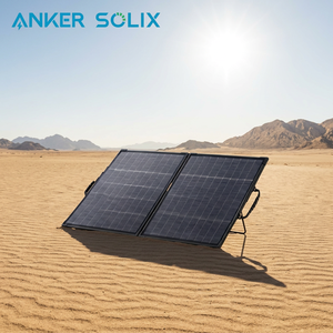 Chargeur solaire Anker Solix PS100 100W à énergie renouvelable, écologique, pour festivals et pique-niques, vert et propre au Royaume-Uni - Product Image 1