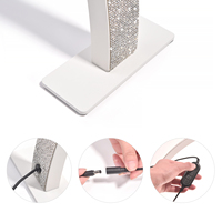 Lampe de bureau demi-lune 25W à luminosité et température de couleur réglables pour extension de cils et beauté – Offre spéciale