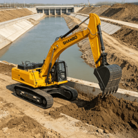 Excavatrice sur chenilles de 33 tonnes, grande capacité de godet, pour les projets miniers, les carrières et les travaux de terrassement