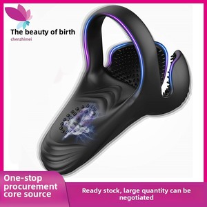 Perona électrique mâle Masturbation <span class=keywords><strong>anneau</strong></span> Silicone <span class=keywords><strong>vibrant</strong></span> oeuf jouet sexuel avec <span class=keywords><strong>anneau</strong></span> de verrouillage caractéristique de charge - Product Image 5