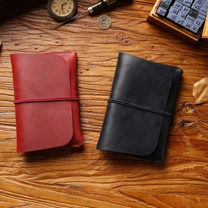 Custom Leather Passport Cover Vintage Card Holder Travel Wallet Boarding First Layer Cowhide Passport Holder - Product Image 5