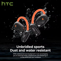 Écouteurs sans fil HTC NE33 AI avec écran LCD, suppression intelligente du bruit, étanchéité IPX-5 et traduction IA pour 165 langues
