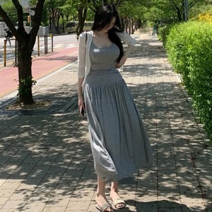 Bộ hai mảnh định hình cơ thể mỏng gợi cảm thanh lịch cho nữ áo yếm + váy bó sát Mùa Hè Ngắn - Product Image 4