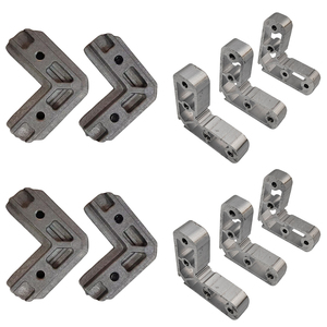 Perfiles Modernos de Aleación de Aluminio para Puertas y Ventanas de Vidrio, Esquinas Metálicas, Cerraduras Combinadas, Conectores Duraderos para Cajones y Muebles - Product Image 1
