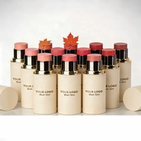 Fard à joues naturel végétalien personnalisé, marque privée, maquillage pour le visage, cosmétiques en gros, haute pigmentation, longue tenue, crème blush stick waterproof