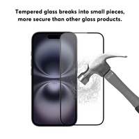 2025 Film de téléphone portable pour IPhone 16 2.5D 9H dureté HD Film de protection d'écran en verre trempé pour Iphone 16 Pro Max Plus