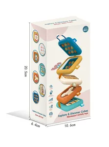 Nuevos juguetes, rompecabezas de música apilable ocupado, cubo inteligente sensorial, seis poliedros, Educación Temprana, entrenamiento de dedos, cubo sensorial ocupado - Product Image 4
