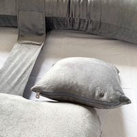 Oreiller de grossesse rectangulaire moderne en tissu pour un soutien complet du corps et un sommeil prénatal réparateur