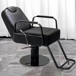 Silla de Barbero Dorada de Venta Directa de Fábrica K, Silla de Salón para Barbería con Elevación Hidráulica, Silla para Corte de Cabello con Bomba de Alta Resistencia - Product Image 1