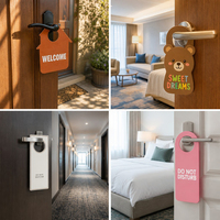 Cartes personnalisées pour hôtels : porte-clés de porte imprimés sur mesure, format et forme personnalisés pour menus de service en chambre et informations de bienvenue – Qualité supérieure