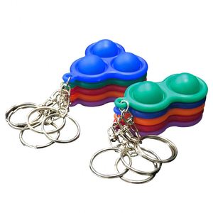 Juguetes de Silicona Personalizados para Aliviar el Estrés, Llaveros con Burbujas para Presionar con los Dedos, Juguetes Antiestrés - Product Image 5