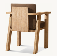 Ensemble de table et de chaises de salle à manger en teck d'extérieur TAVIRA pour restaurant, hôtel, jardin - Résistant aux intempéries
