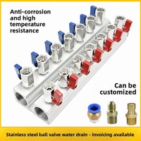 Accessoires pour machine d'injection : Distributeur de liquide de refroidissement industriel en acier inoxydable avec régulateur de débit