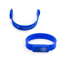 Penjualan Terbaik 2GB Flash Drive gelang/gelang silikon USB 2.0 antarmuka produk baru Flash Drive kompatibel PC 8GB 16GB